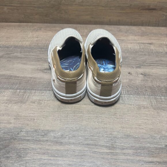 Tommy Bahama Jaali Tan Canvas Mesh Slip On Shoes Men's Size 10 - Picture 3 of 7